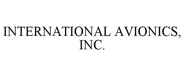  INTERNATIONAL AVIONICS, INC.