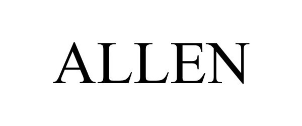 Trademark Logo ALLEN