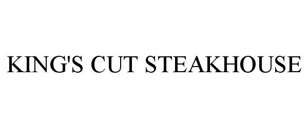 Trademark Logo KING'S CUT STEAKHOUSE