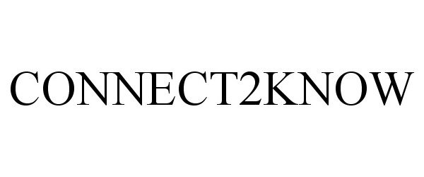 Trademark Logo CONNECT2KNOW