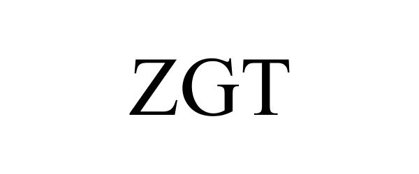 Trademark Logo ZGT