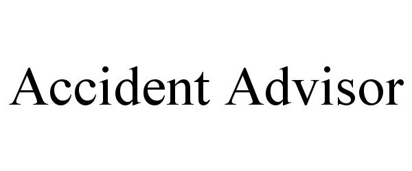 Trademark Logo ACCIDENT ADVISOR