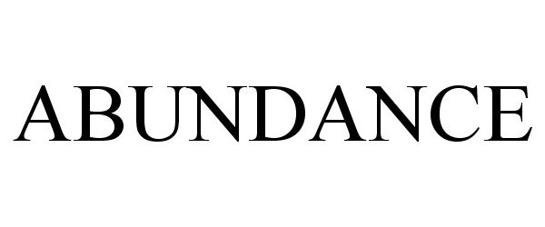 Trademark Logo ABUNDANCE