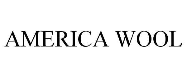 Trademark Logo AMERICA WOOL