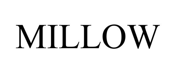 Trademark Logo MILLOW