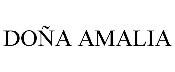 Trademark Logo DOÃA AMALIA