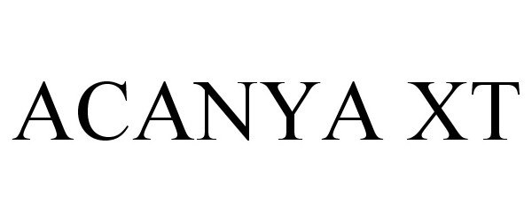 Trademark Logo ACANYA XT