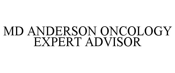  MD ANDERSON ONCOLOGY EXPERT ADVISOR