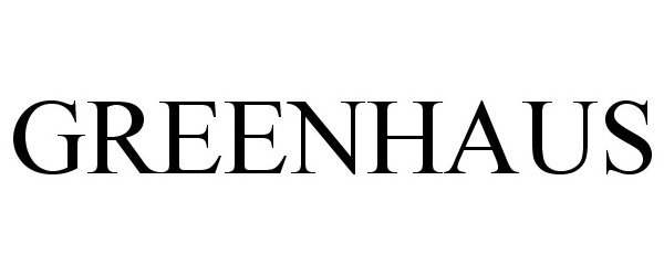 Trademark Logo GREENHAUS