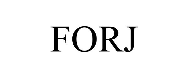 Trademark Logo FORJ