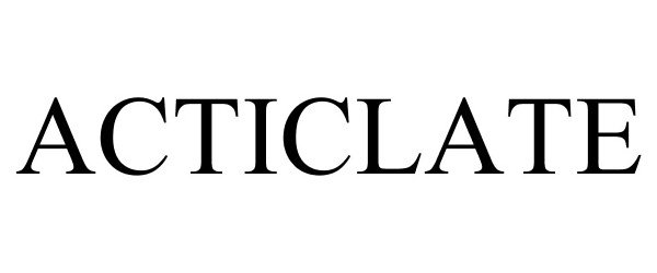 Trademark Logo ACTICLATE