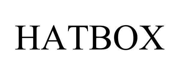 Trademark Logo HATBOX