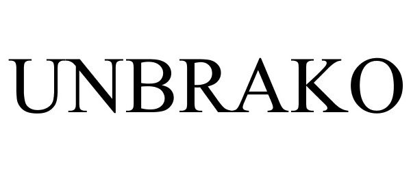 Trademark Logo UNBRAKO