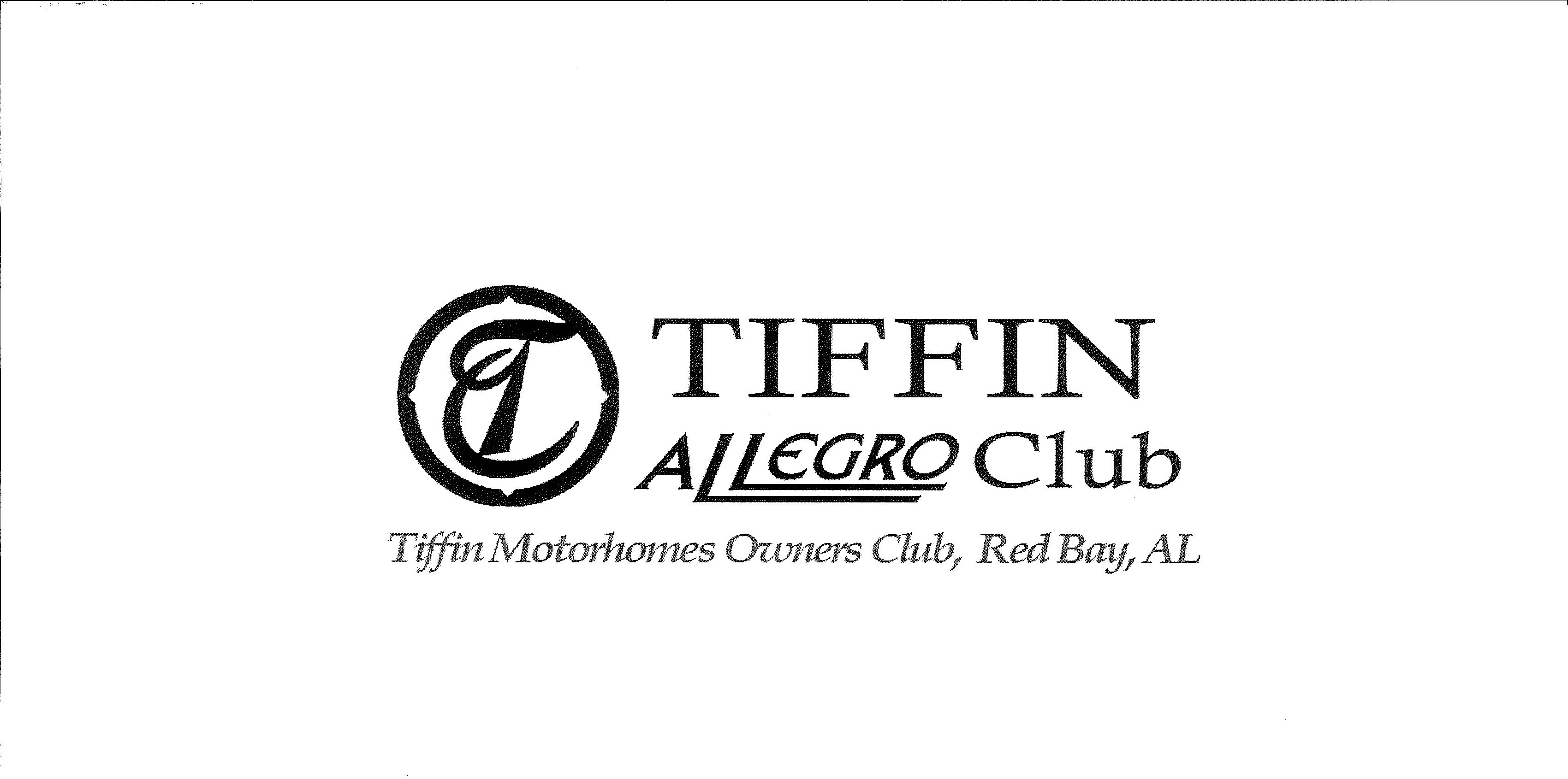  T TIFFIN ALLEGRO CLUB TIFFIN MOTORHOMES OWNERS CLUB, RED BAY, AL