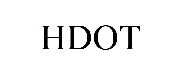 Trademark Logo HDOT