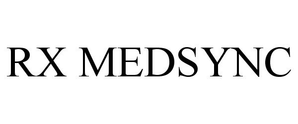 Trademark Logo RX MEDSYNC
