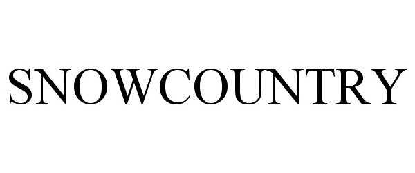 Trademark Logo SNOWCOUNTRY