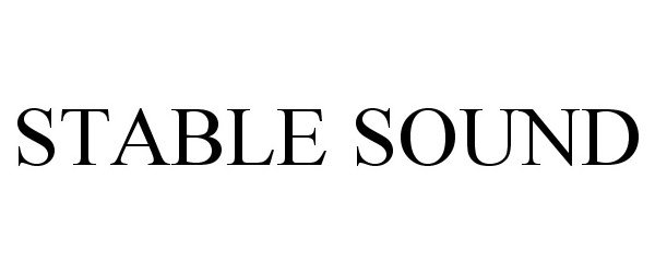 Trademark Logo STABLE SOUND