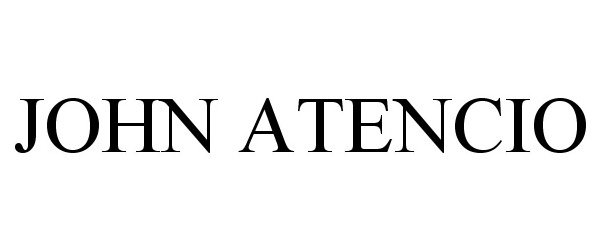 Trademark Logo JOHN ATENCIO