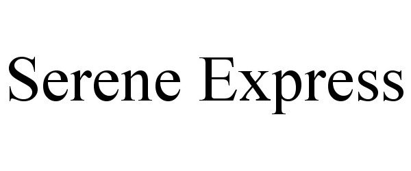 Trademark Logo SERENE EXPRESS
