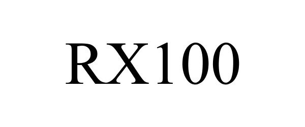 Trademark Logo RX100