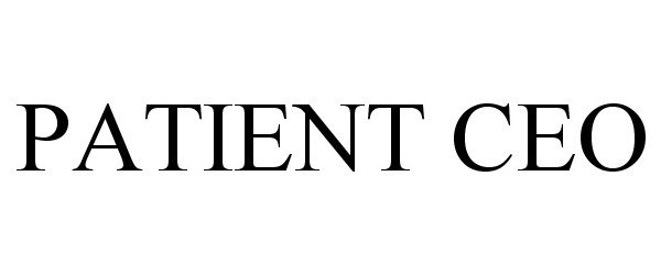 Trademark Logo PATIENT CEO