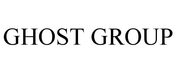 Trademark Logo GHOST GROUP