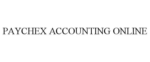  PAYCHEX ACCOUNTING ONLINE