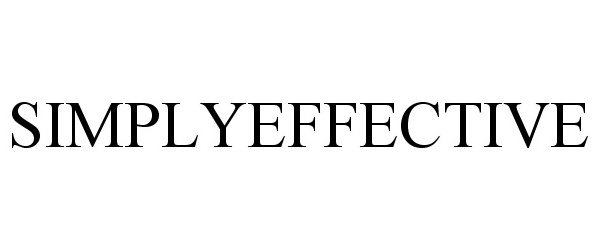 Trademark Logo SIMPLYEFFECTIVE