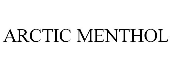 Trademark Logo ARCTIC MENTHOL