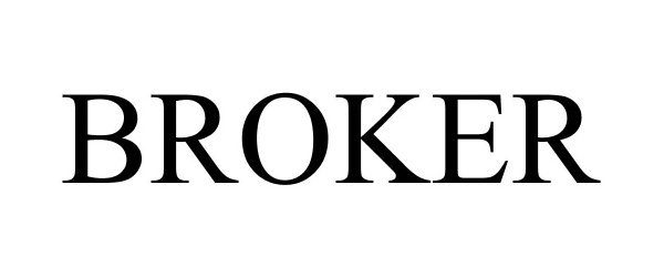 Trademark Logo BROKER