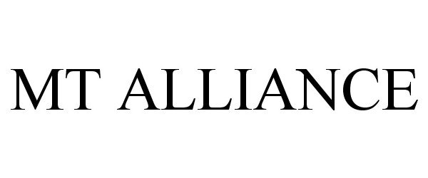 Trademark Logo MT ALLIANCE