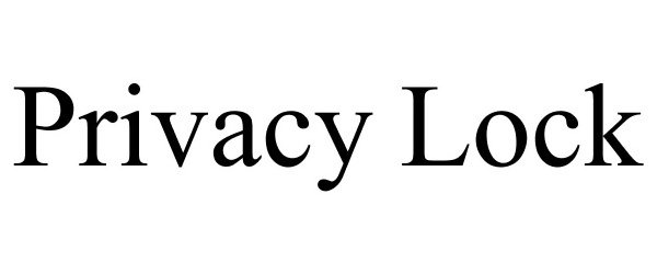 Trademark Logo PRIVACY LOCK