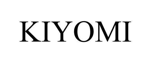 Trademark Logo KIYOMI
