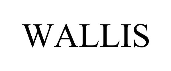 Trademark Logo WALLIS