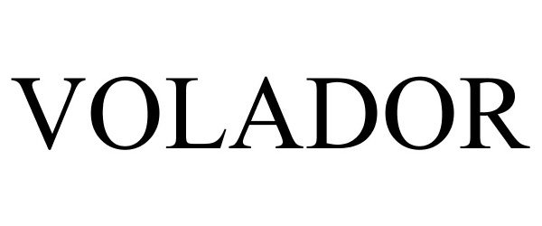 Trademark Logo VOLADOR