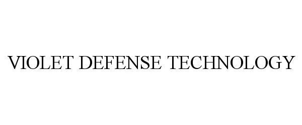 Trademark Logo VIOLET DEFENSE TECHNOLOGY