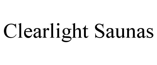 Trademark Logo CLEARLIGHT SAUNAS