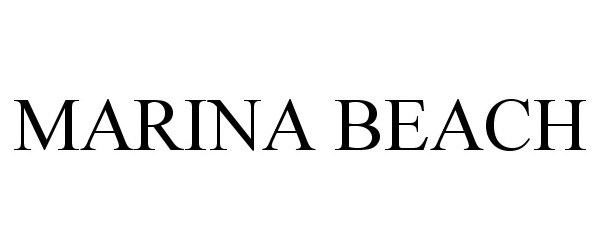 Trademark Logo MARINA BEACH