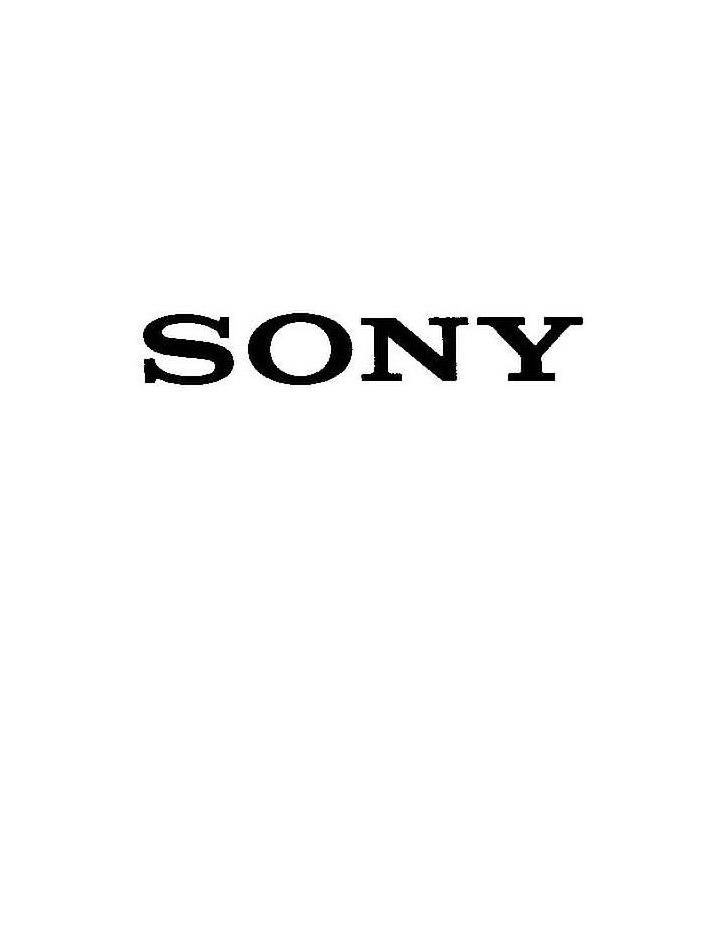 Trademark Logo SONY