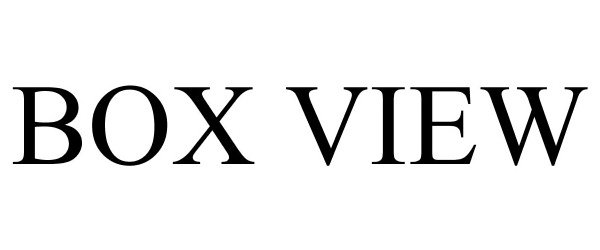 Trademark Logo BOX VIEW