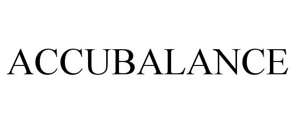 Trademark Logo ACCUBALANCE