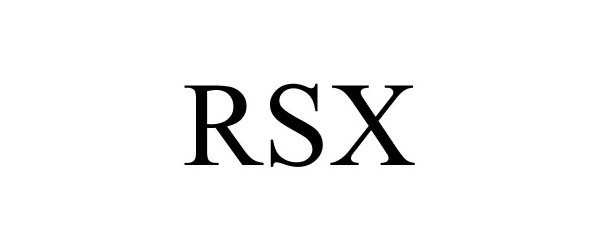 Trademark Logo RSX