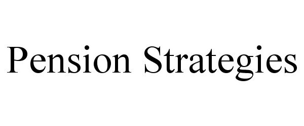 Trademark Logo PENSION STRATEGIES