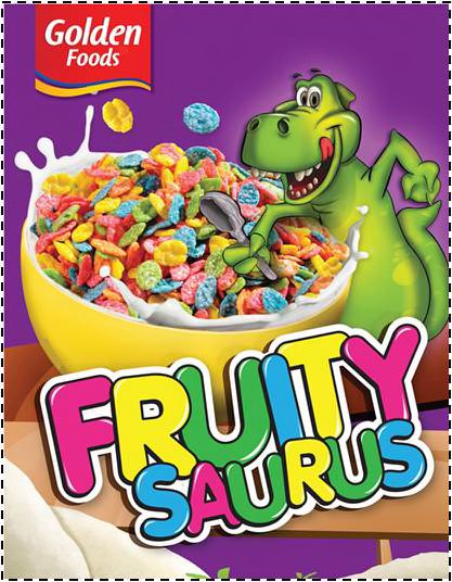  GOLDEN FOODS FRUITY SAURUS