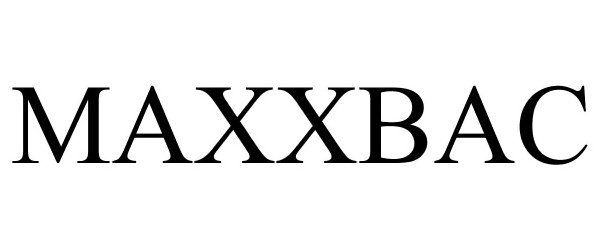Trademark Logo MAXXBAC