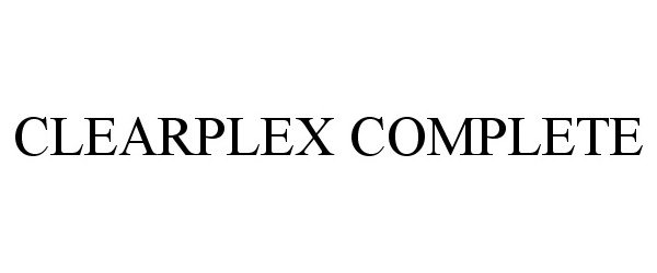 Trademark Logo CLEARPLEX COMPLETE