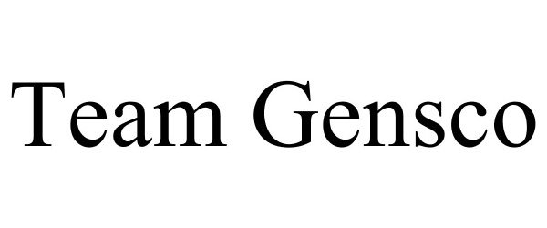 Trademark Logo TEAM GENSCO
