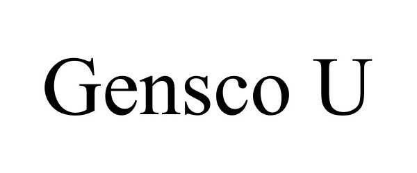 Trademark Logo GENSCO U