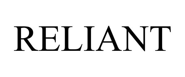 Trademark Logo RELIANT